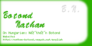 botond nathan business card